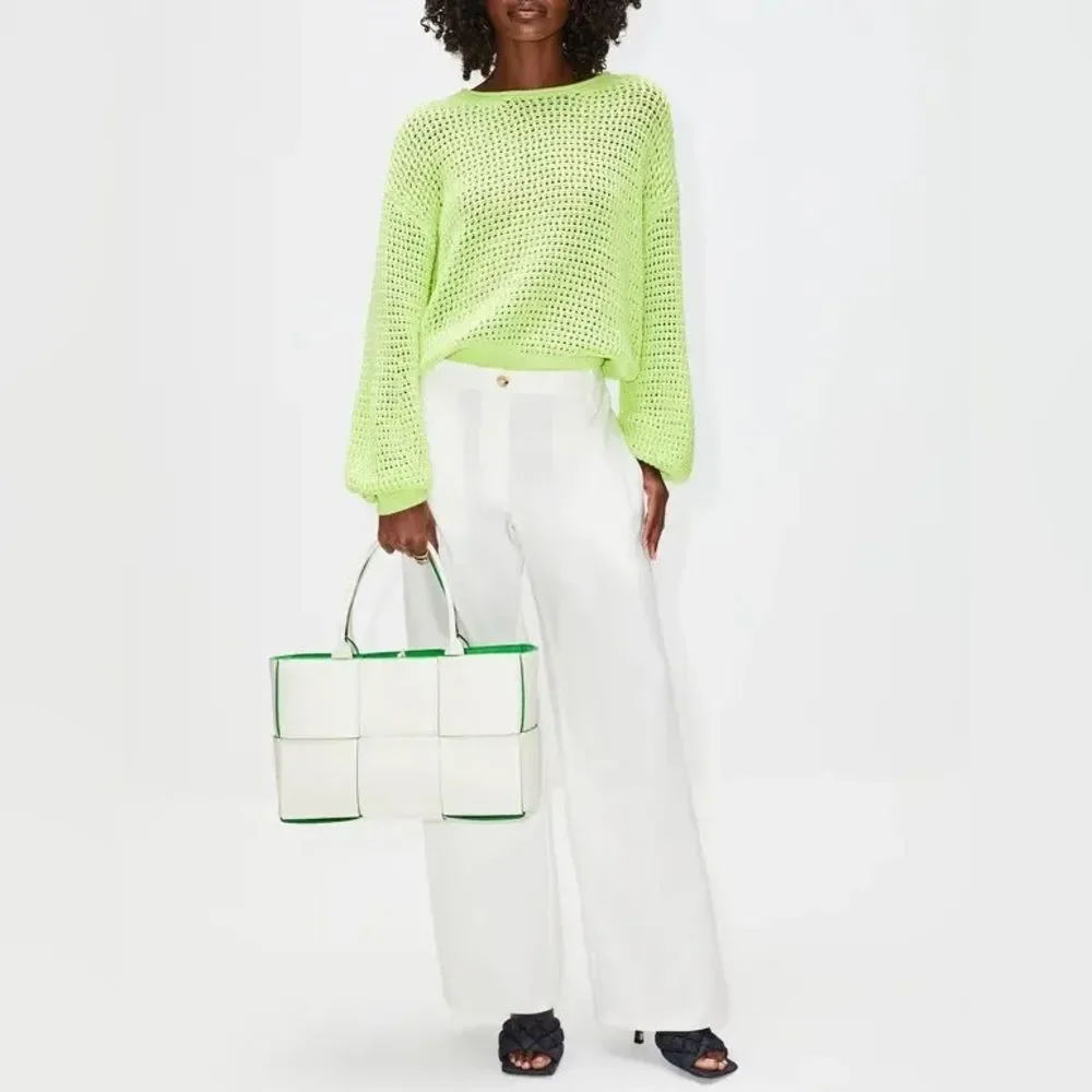A.L.C Loose Knit Sweater in Lime Green, NWT, Size XL